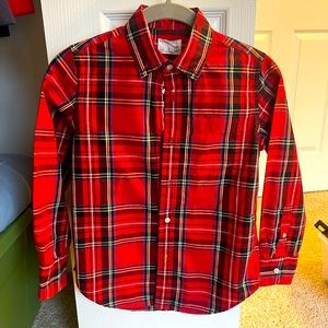J. Crew Boys Tartan Button Down Shirt